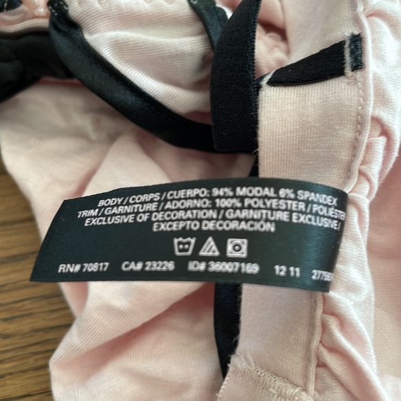 M Victoria’s Secret Baby Doll Intimate - soft pink/black, ruffles - Picture 7 of 10